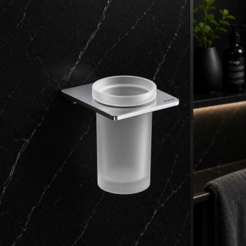 Origins Living S Cube/Eletech Tumbler - Chrome 166831 Bathroom Accessory