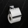 Origins Living Atena Toilet Roll Holder with Flap - Chrome 4425-13 Bathroom Accessory