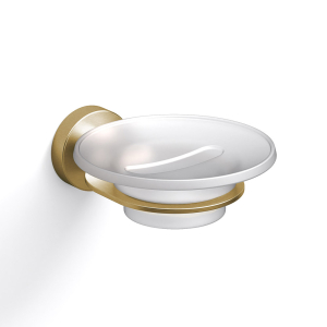 Origins Living Tecno Project Glass Soap Dish - Brushed Brass 202997 Bathroom Accessory