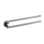 Origins Living Tecno Project Double Towel Rail 66cm - Chrome 118021 Bathroom Accessory