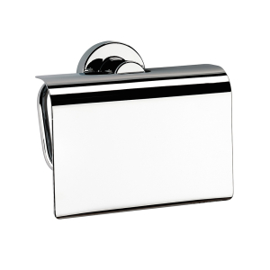 Origins Living Tecno Project Toilet Roll Holder with Flap - Chrome 116966 Bathroom Accessory