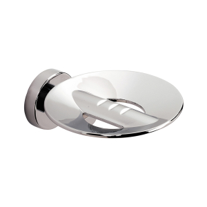 Origins Living Tecno Project Metal Soap Dish with Holes - Chrome 116959 Bathroom Accessory