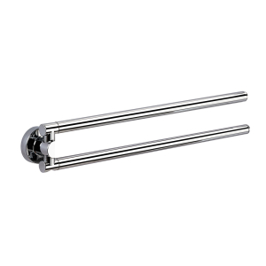 Origins Living Tecno Project Double Swing Towel Rail - Chrome 116867 Bathroom Accessory