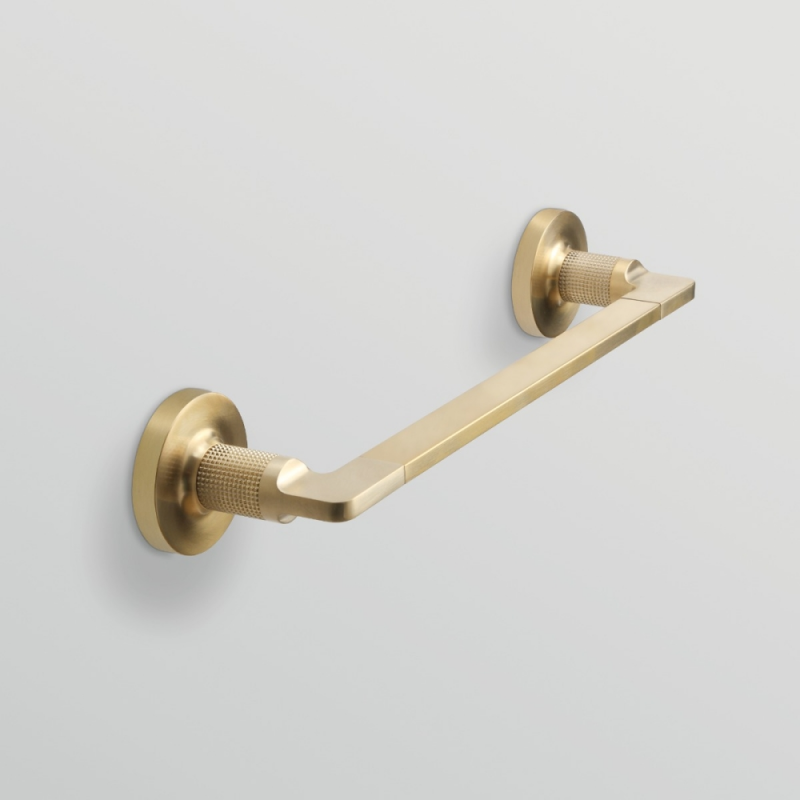 Origin Living Baxter Towel Rail 35cm - Brushed Brass