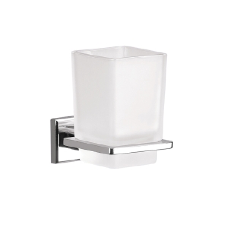 Origin Living Colorado Glass Tumbler Holder - Chrome/Glass