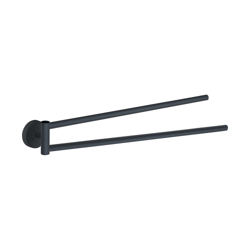Origin Living Eros Double Swing Towel Rail - Black 2323-14 Bathroom Accessory