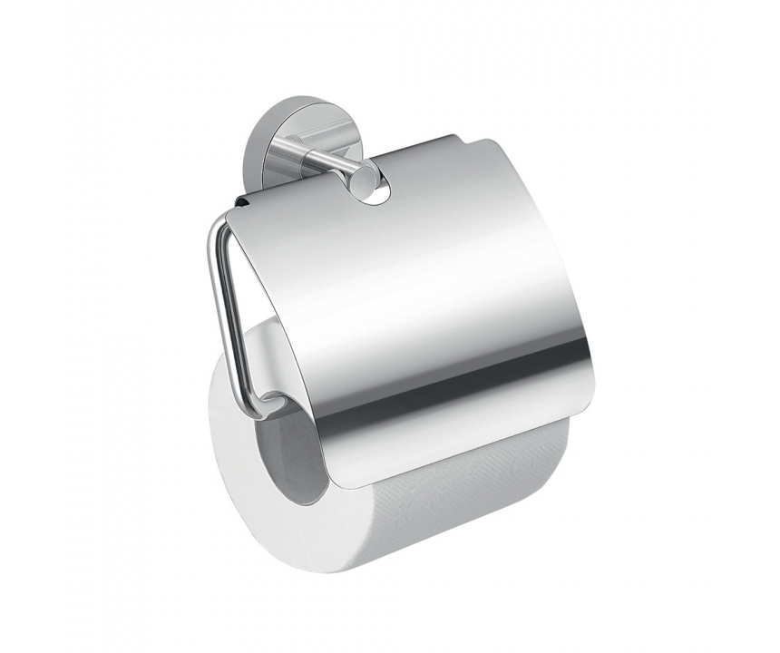 Origin Living Eros Toilet Roll Holder with Flap - Chrome