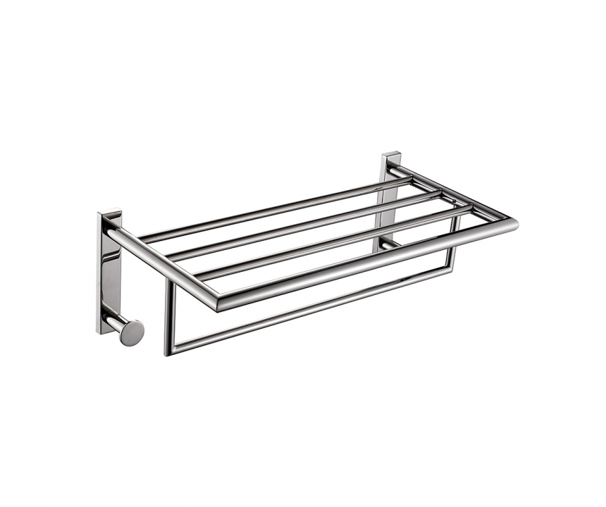 Origin Living G Pro Towel Rack with Hooks - Chrome