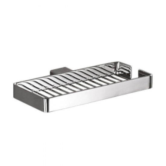 Ebzone ! Origins Living Lounge Double Metal Soap Basket - Chrome