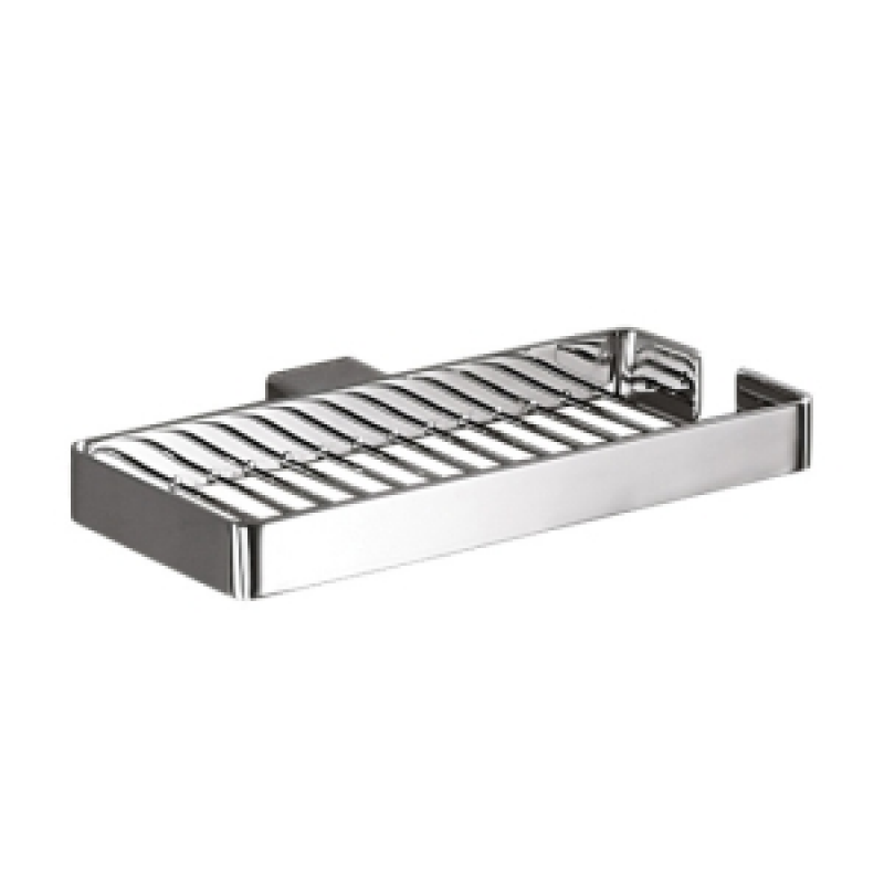 Origins Living Lounge Double Metal Soap Basket - Chrome