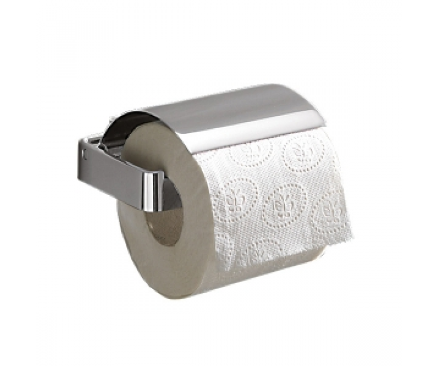 Origins Living Lounge Toilet Roll Holder with Flap - Chrome