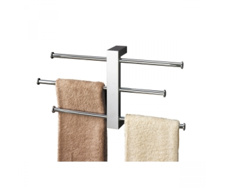 Origins Living Bridge Towel Rail Set Wall Mounted - Chrome