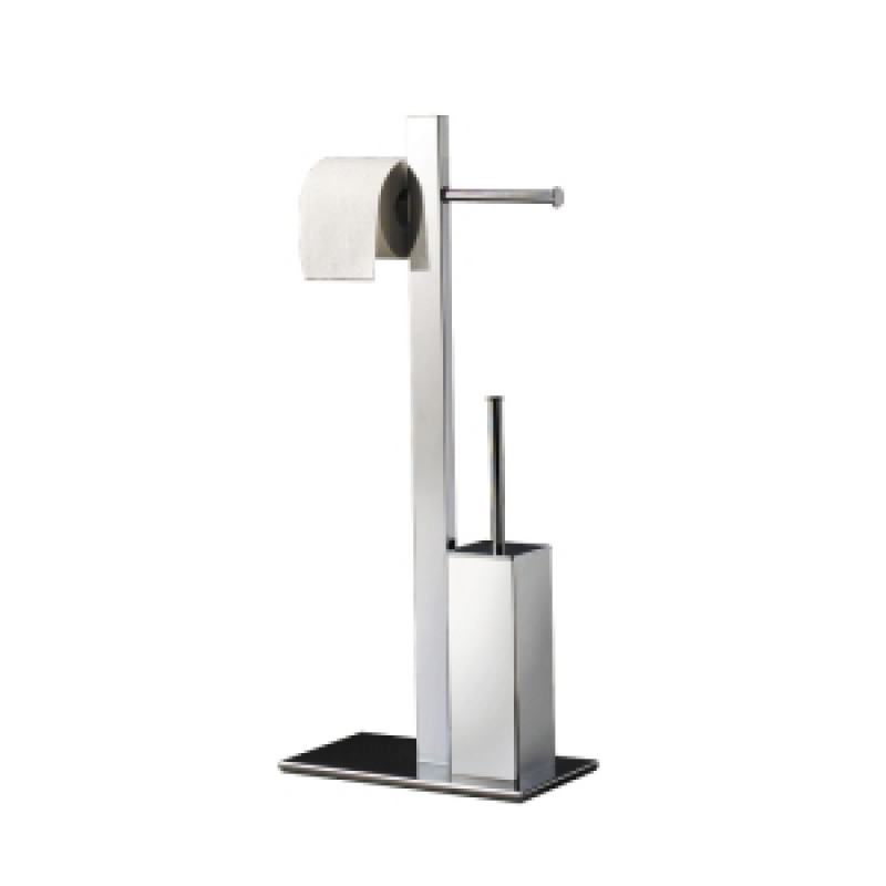 Origins Living Free Standing Bridge Bathroom Butler - Chrome