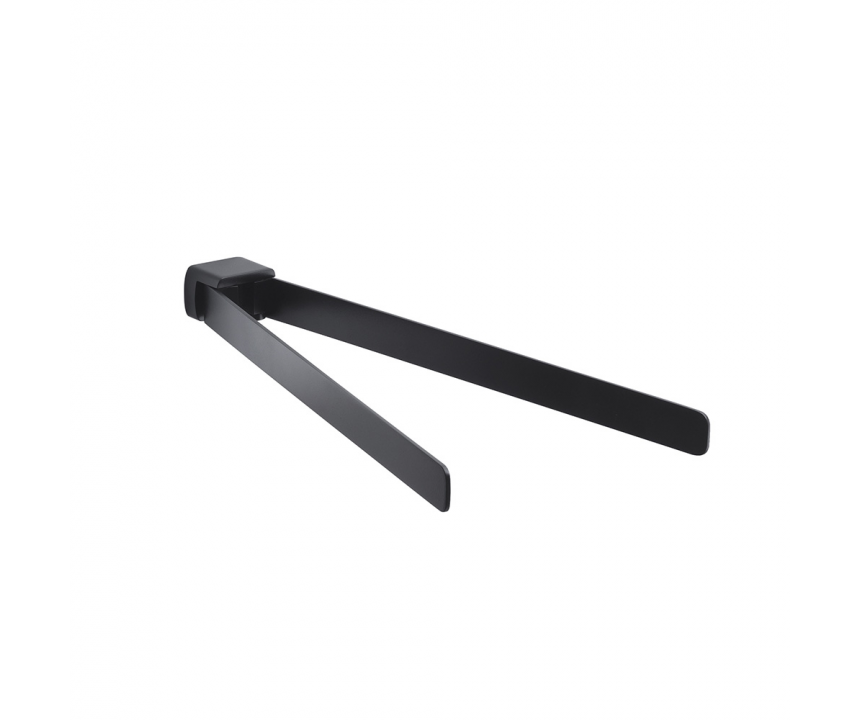 Origins Living Pirenei Double Swing Towel Rail - Black