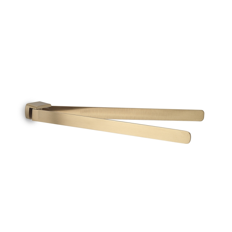 Origins Living Pirenei Double Swing Towel Rail - Brushed Gold