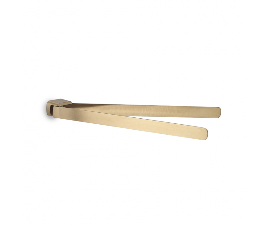 Origins Living Pirenei Double Swing Towel Rail - Brushed Gold