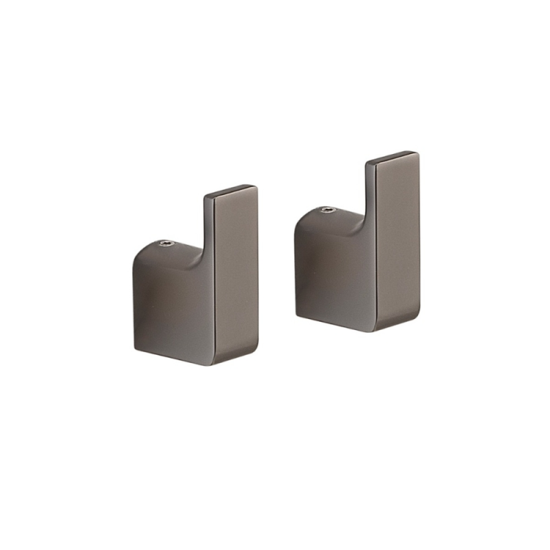 Origins Living Pirenei  Robe Hook x 2 - Gunmetal