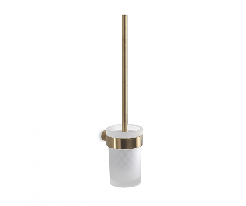 Origins Living Pirenei WC Brush Set Wall Mounted - Brushed Gold
