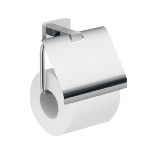 Origin Living Atena Toilet Roll Holder with Flap - Chrome