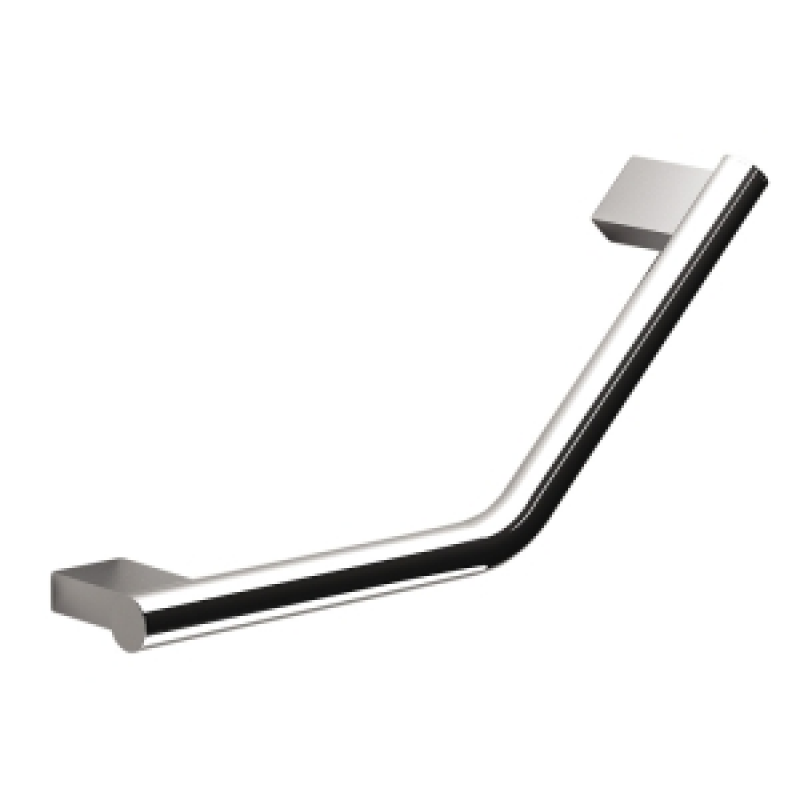 Origins Living Lux Angled Grab Bar Bathroom Accessory - Chrome