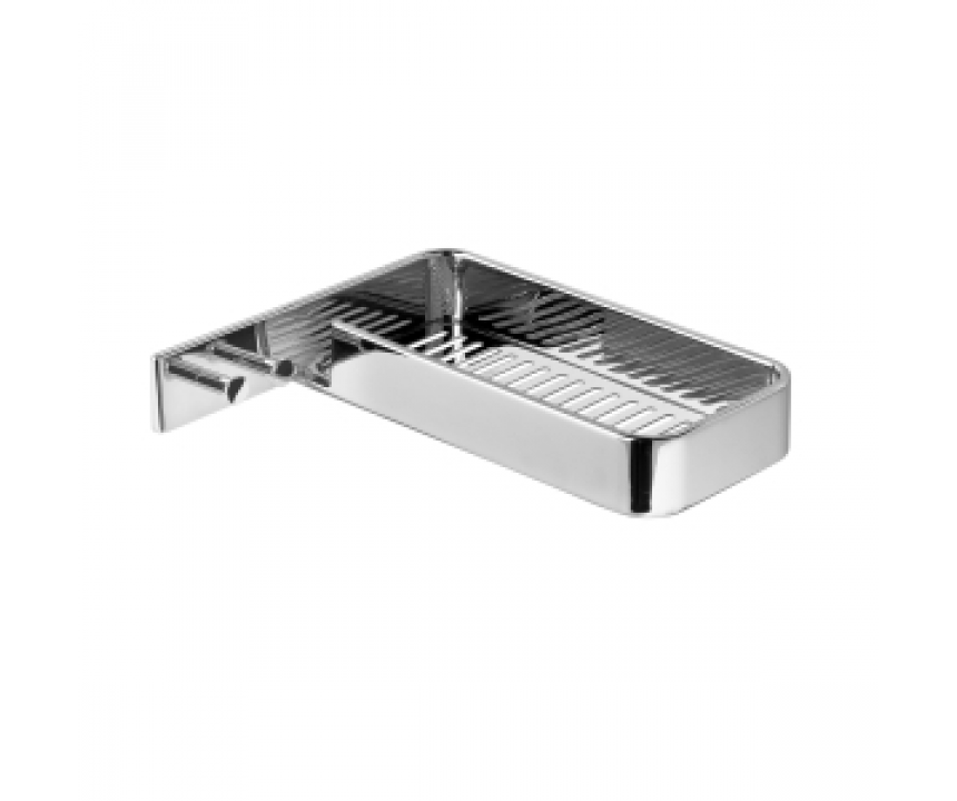 Origins Living Il Giglio Corner Shower Basket with Hooks - Chrome