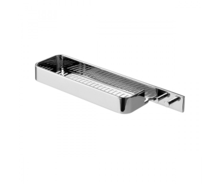 Origins Living Il Giglio Rectangular Shower Basket with Hooks - Chrome