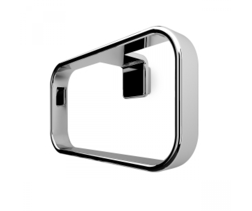 Origins Living Il Giglio Towel Ring - Chrome