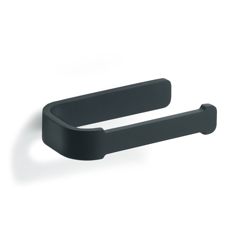 Outline Open Toilet Roll Holder - Black