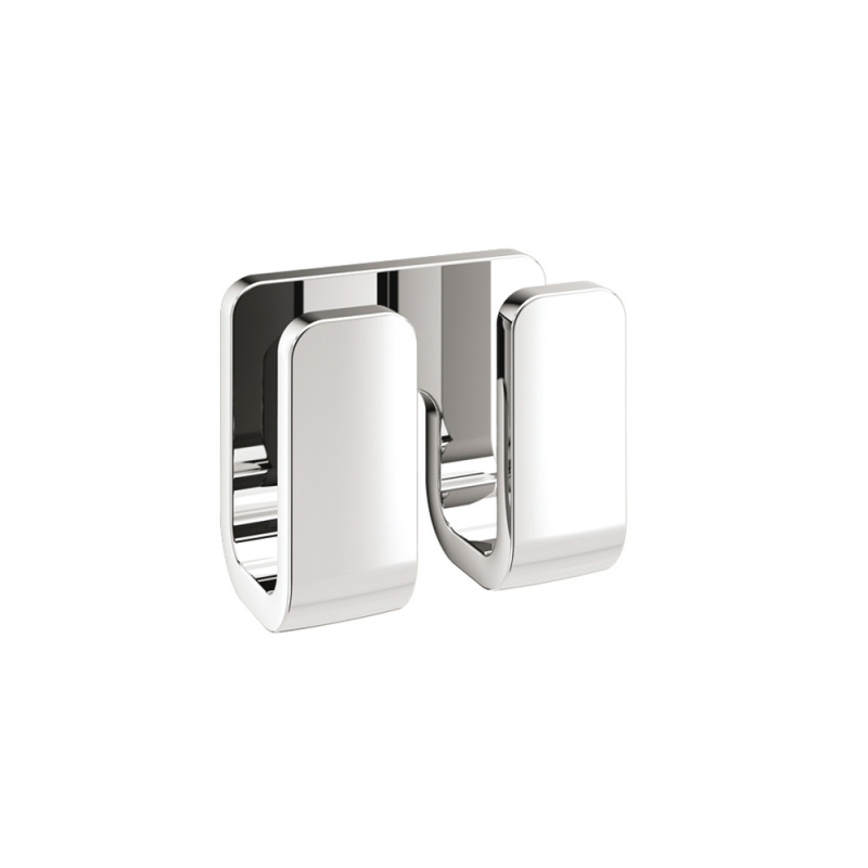 Outline Double Robe Hook - Chrome