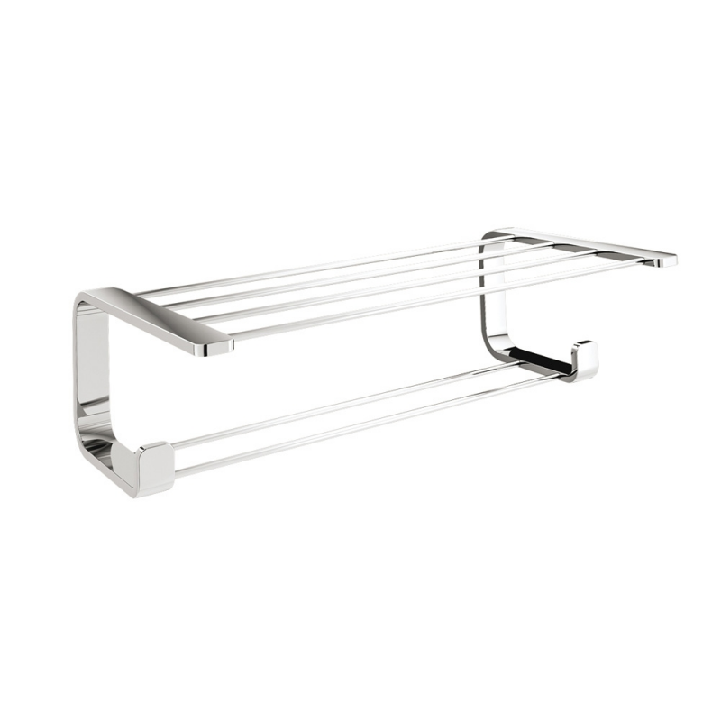 Outline Double Towel Rack - Chrome