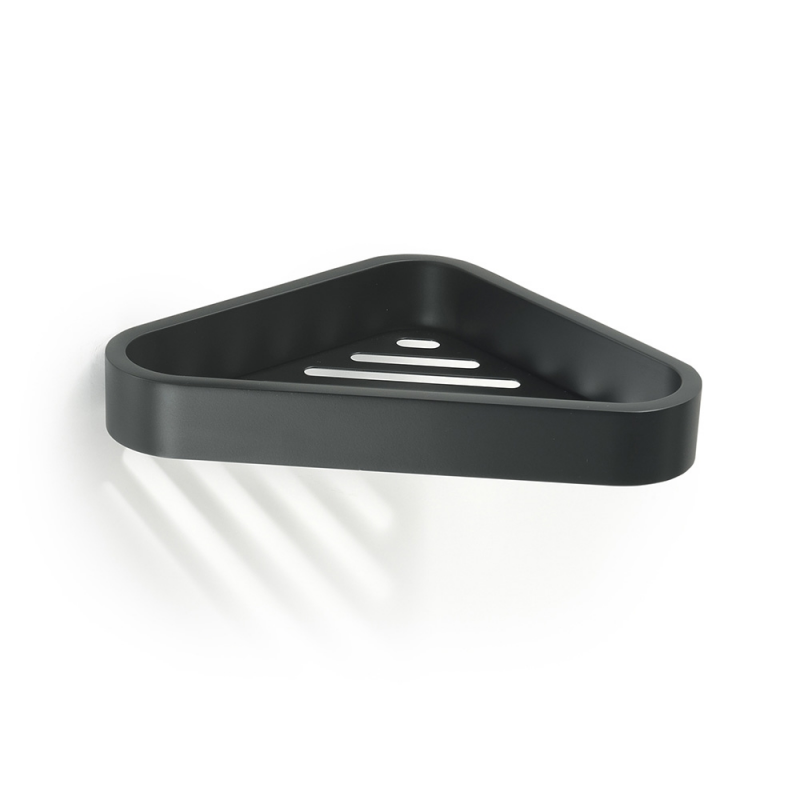 Outline Corner Shower Basket - Black