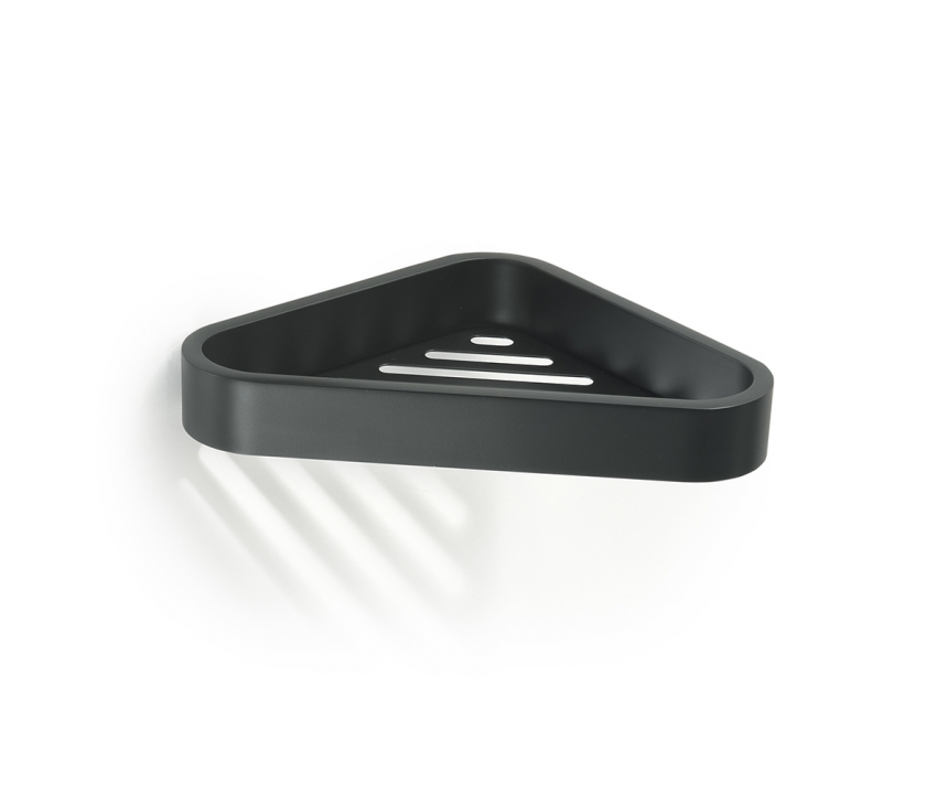 Outline Corner Shower Basket - Black