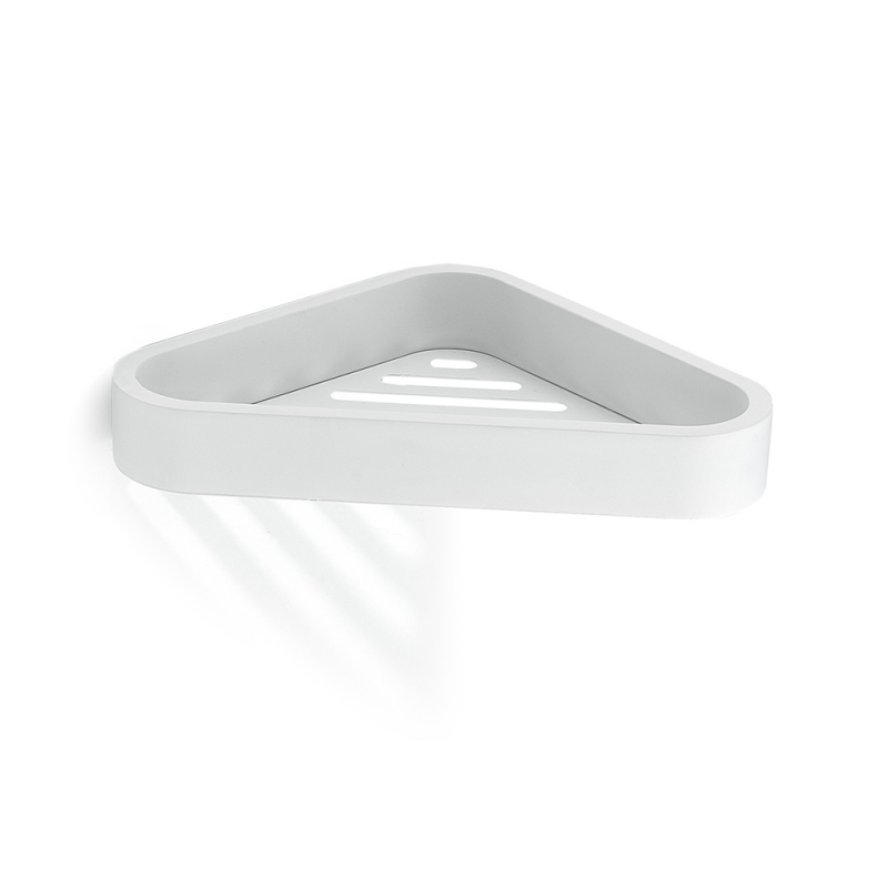Outline Corner Shower Basket - White