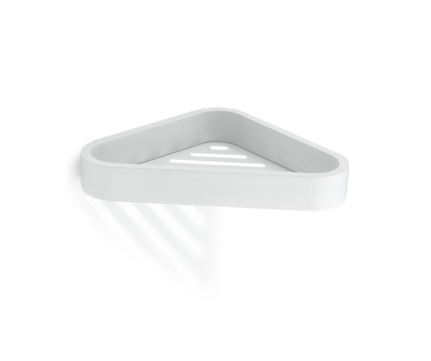 Outline Corner Shower Basket - White