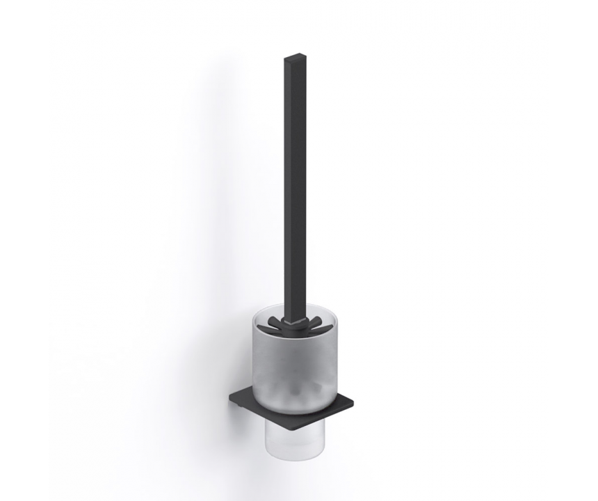 S Cube WC Brush Set - Black