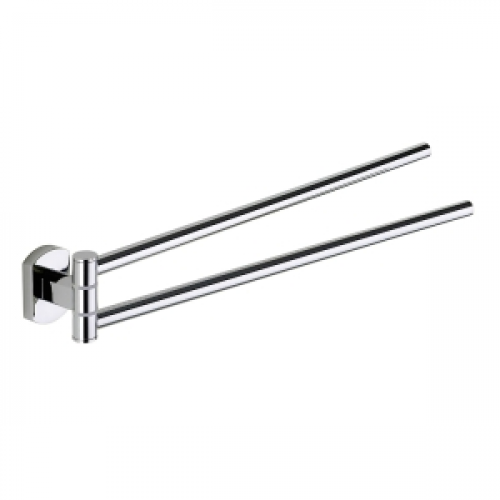 Origin Living Edera Plus Double Swing Towel Rail - Chrome