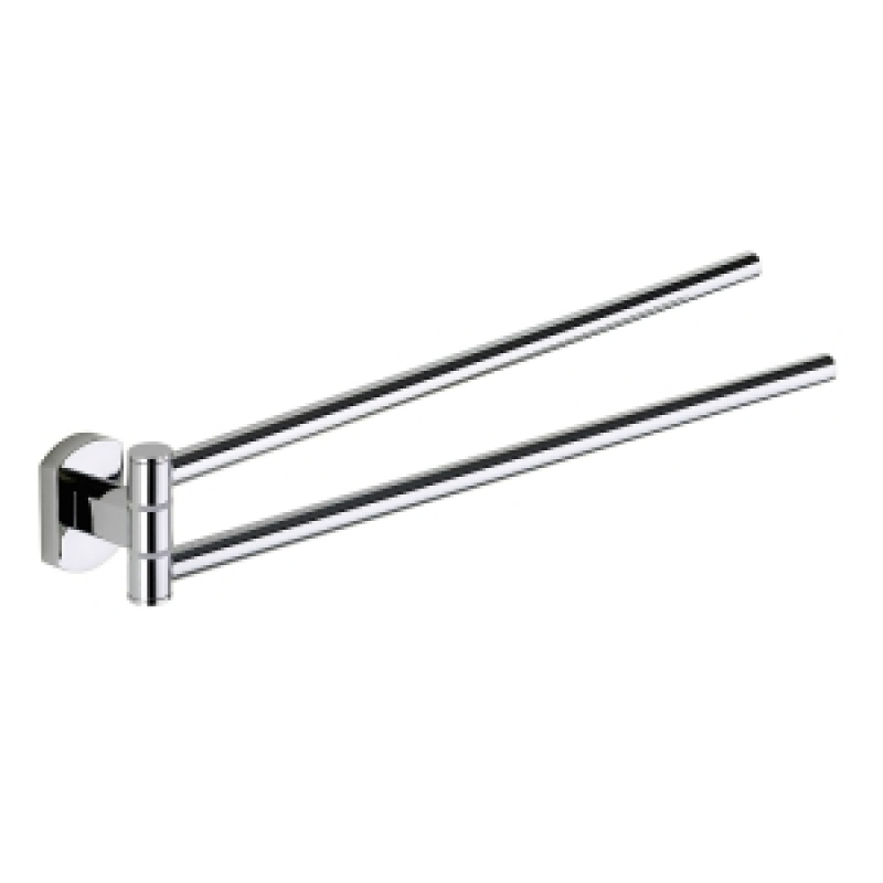 Origin Living Edera Plus Double Swing Towel Rail - Chrome