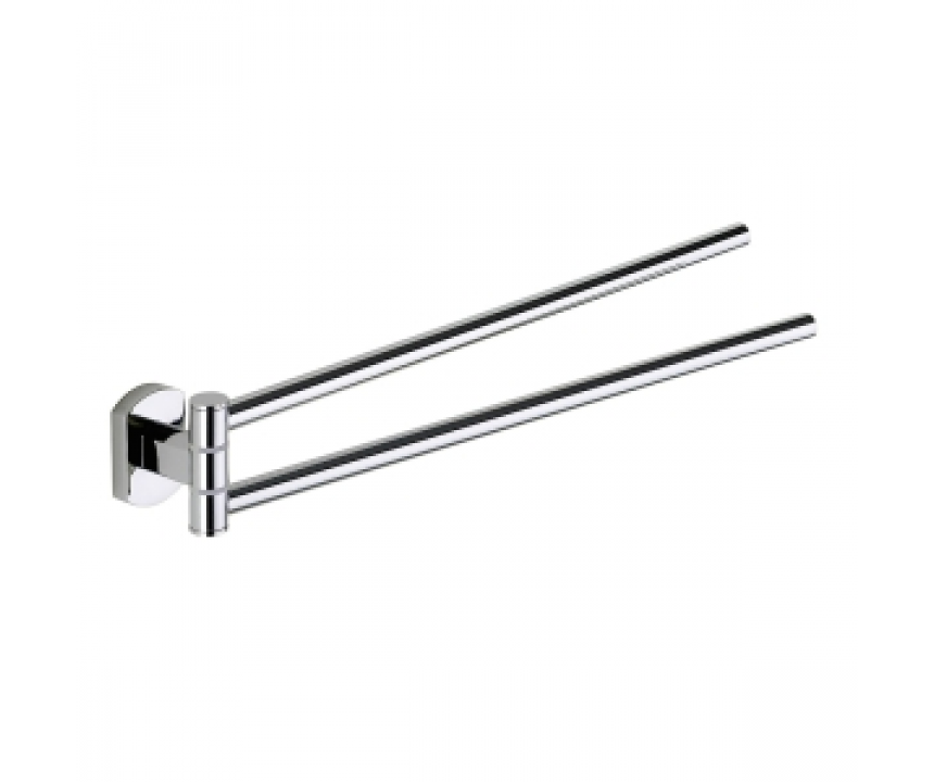 Origin Living Edera Plus Double Swing Towel Rail - Chrome
