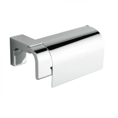 Origin Living Eletech Toilet Roll Holder with Flap - Chrome