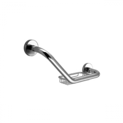 Origins Living Tecno Project Grab Bar & Basket Bathroom Accessory Chrome