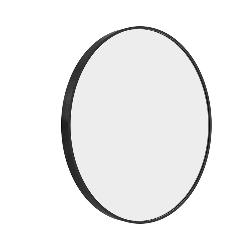 Origins Living Lomax Round Mirror 60cm Black