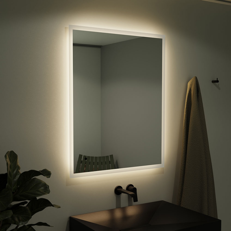 Origins Living Edison Rectangular Mirror 100 - 100x80cm
