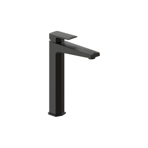 Ronde Tall Single Lever Bathroom Basin Mixer - Matt Black