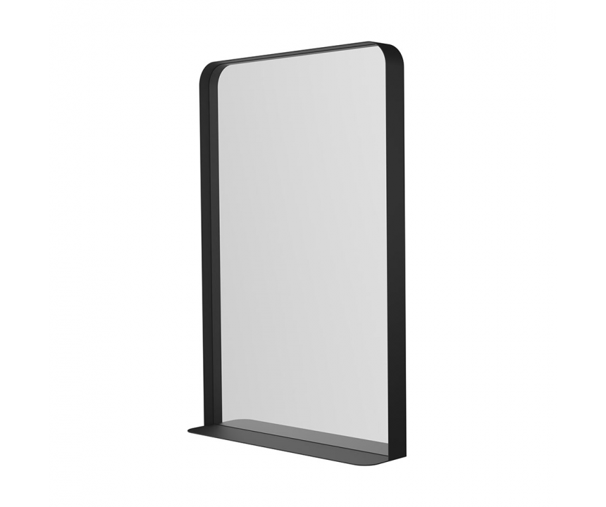 Origins Living City Mirror with Shelf 50 Black - 50x75cm