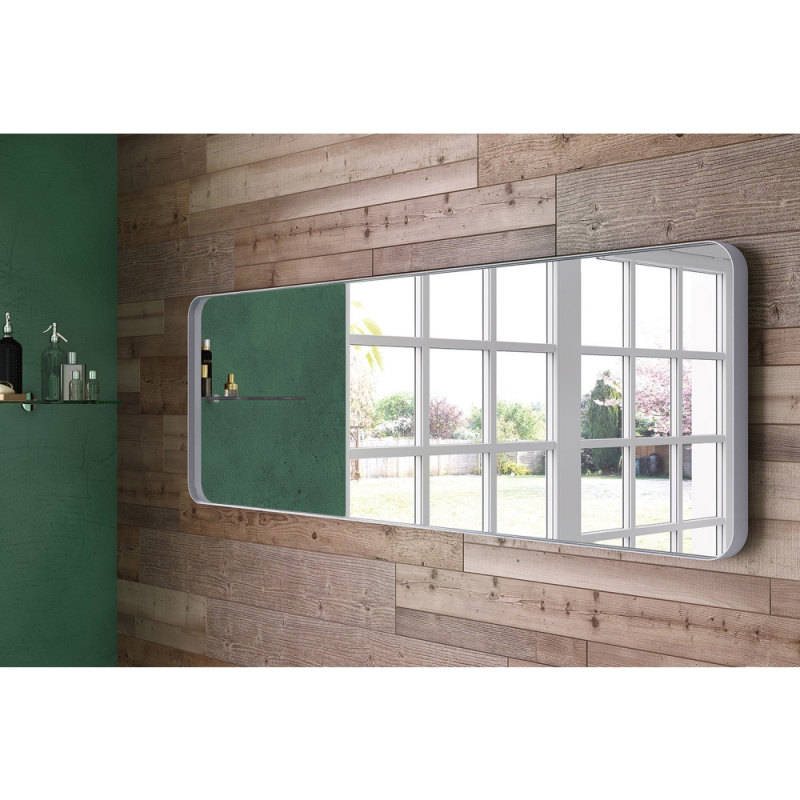 Origins Living City Rectangular Mirror 150 White - 150x50cm