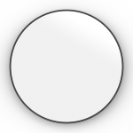 Origins Living City Round Mirror 60cm Black