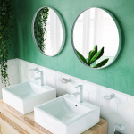 Origins Living City Round Mirror 80cm White