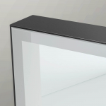 Origins Living  Tate Light Rectangular Mirror 100 Black - 100x70cm