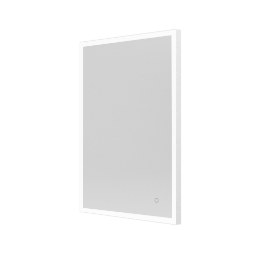 Origins Living  Tate Light Rectangular Mirror 100 White - 100x70cm