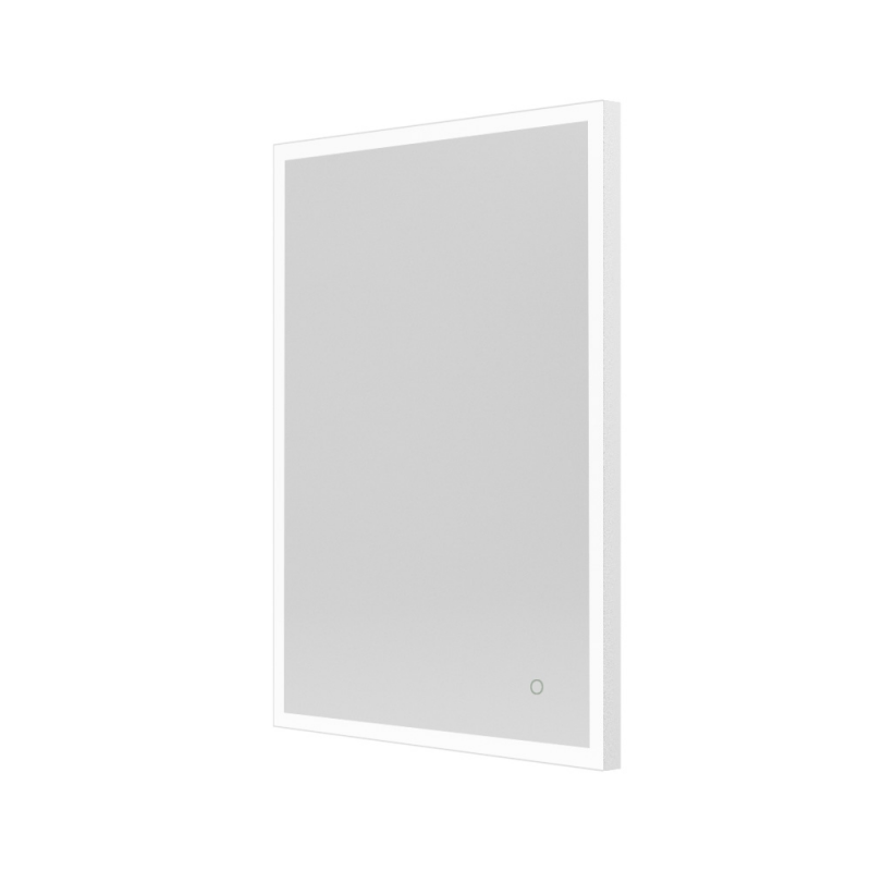 Origins Living  Tate Light Rectangular Mirror 100 White - 100x70cm